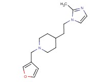 1-(3-furylmethyl)-4-[2-(2-methyl-1H-imidazol-1-yl)ethyl]piperidine