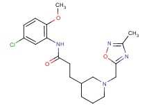 N-(5-chloro-2-methoxyphenyl)-3-{1-[(3-methyl-1,2,4-oxadiazol-5-yl)methyl]piperidin-3-yl}propanamide