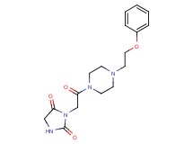 3-{2-oxo-2-[4-(2-phenoxyethyl)-1-piperazinyl]ethyl}-2,4-imidazolidinedione