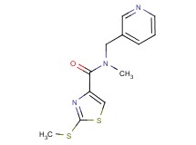 N-methyl-2-(methylthio)-N-(pyridin-3-ylmethyl)-1,3-thiazole-4-carboxamide
