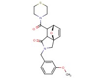 (3aR*,6S*)-2-(3-methoxybenzyl)-7-(thiomorpholin-4-ylcarbonyl)-2,3,7,7a-tetrahydro-3a,6-epoxyisoindol-1(6H)-one