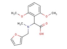 (2,6-dimethoxyphenyl)[(2-furylmethyl)(methyl)amino]acetic acid