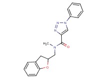 N-(2,3-dihydro-1-benzofuran-2-ylmethyl)-N-methyl-1-phenyl-1H-1,2,3-triazole-4-carboxamide