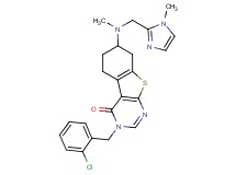 3-(2-chlorobenzyl)-7-{methyl[(1-methyl-1H-imidazol-2-yl)methyl]amino}-5,6,7,8-tetrahydro[1]benzothieno[2,3-d]pyrimidin-4(3H)-one