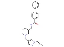N-({1-[(1-ethyl-1H-pyrazol-4-yl)methyl]-3-piperidinyl}methyl)-4-biphenylcarboxamide