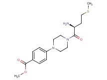 methyl 4-(4-L-methionyl-1-piperazinyl)benzoate
