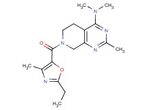 7-[(2-ethyl-4-methyl-1,3-oxazol-5-yl)carbonyl]-N,N,2-trimethyl-5,6,7,8-tetrahydropyrido[3,4-d]pyrimidin-4-amine