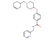 4-{[1-(3-cyclohexen-1-ylmethyl)-4-piperidinyl]oxy}-N-(2-pyridinylmethyl)benzamide