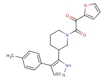 1-(2-furyl)-2-{3-[4-(4-methylphenyl)-1H-pyrazol-5-yl]piperidin-1-yl}-2-oxoethanone