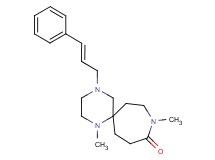 1,9-dimethyl-4-[(2E)-3-phenyl-2-propen-1-yl]-1,4,9-triazaspiro[5.6]dodecan-10-one