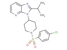 3-{1-[(4-chlorophenyl)sulfonyl]-4-piperidinyl}-2-isopropyl-3H-imidazo[4,5-b]pyridine