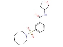 3-(azocan-1-ylsulfonyl)-N-(tetrahydrofuran-3-yl)benzamide