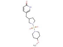 5-({1-[(4-methoxy-1-piperidinyl)sulfonyl]-3-pyrrolidinyl}methyl)-2(1H)-pyridinone
