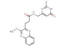 3-(3-methoxyquinoxalin-2-yl)-N-[(6-oxo-1,6-dihydropyrimidin-4-yl)methyl]propanamide