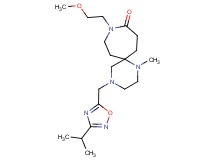 4-[(3-isopropyl-1,2,4-oxadiazol-5-yl)methyl]-9-(2-methoxyethyl)-1-methyl-1,4,9-triazaspiro[5.6]dodecan-10-one