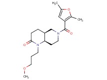 (4aS*,8aR*)-6-(2,5-dimethyl-3-furoyl)-1-(3-methoxypropyl)octahydro-1,6-naphthyridin-2(1H)-one