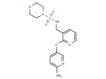 N-({2-[(6-methyl-3-pyridinyl)oxy]-3-pyridinyl}methyl)-4-morpholinesulfonamide