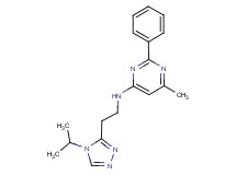 N-[2-(4-isopropyl-4H-1,2,4-triazol-3-yl)ethyl]-6-methyl-2-phenylpyrimidin-4-amine