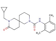 8-(cyclopropylmethyl)-N-(2,6-dimethylphenyl)-9-oxo-2,8-diazaspiro[5.5]undecane-2-carboxamide