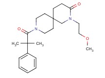 2-(2-methoxyethyl)-9-(2-methyl-2-phenylpropanoyl)-2,9-diazaspiro[5.5]undecan-3-one