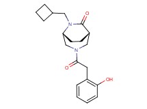 (1S*,5R*)-6-(cyclobutylmethyl)-3-[(2-hydroxyphenyl)acetyl]-3,6-diazabicyclo[3.2.2]nonan-7-one