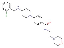 4-{4-[(2-chlorobenzyl)amino]-1-piperidinyl}-N-[2-(4-morpholinyl)ethyl]benzamide