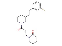 1-(3-{3-[2-(3-fluorophenyl)ethyl]-1-piperidinyl}-3-oxopropyl)-2-piperidinone