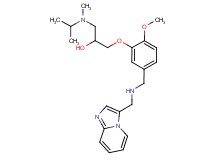 1-(5-{[(imidazo[1,2-a]pyridin-3-ylmethyl)amino]methyl}-2-methoxyphenoxy)-3-[isopropyl(methyl)amino]-2-propanol