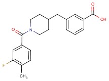 3-{[1-(3-fluoro-4-methylbenzoyl)-4-piperidinyl]methyl}benzoic acid