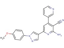 2'-amino-6'-[1-(4-methoxyphenyl)-1H-pyrazol-4-yl]-3,4'-bipyridine-3'-carbonitrile