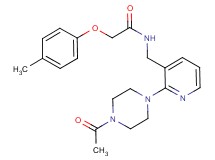 N-{[2-(4-acetyl-1-piperazinyl)-3-pyridinyl]methyl}-2-(4-methylphenoxy)acetamide