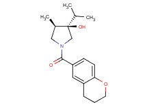 (3R*,4R*)-1-(3,4-dihydro-2H-chromen-6-ylcarbonyl)-3-isopropyl-4-methyl-3-pyrrolidinol
