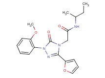 N-(sec-butyl)-2-[3-(2-furyl)-1-(2-methoxyphenyl)-5-oxo-1,5-dihydro-4H-1,2,4-triazol-4-yl]acetamide