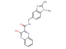 N-[(1,2-dimethyl-1H-benzimidazol-5-yl)methyl]-3-hydroxy-2-quinoxalinecarboxamide