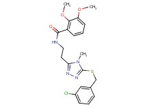 N-(2-{5-[(3-chlorobenzyl)thio]-4-methyl-4H-1,2,4-triazol-3-yl}ethyl)-2,3-dimethoxybenzamide