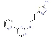 N-[3-(5-amino-1,3,4-thiadiazol-2-yl)propyl]-4-(2-pyridinyl)-2-pyrimidinamine