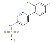N-[5-(2-chloro-4-fluorophenyl)pyridin-2-yl]methanesulfonamide