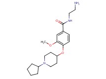 N-(2-aminoethyl)-4-[(1-cyclopentyl-4-piperidinyl)oxy]-3-methoxybenzamide dihydrochloride