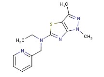 N-ethyl-1,3-dimethyl-N-(pyridin-2-ylmethyl)-1H-pyrazolo[3,4-d][1,3]thiazol-5-amine