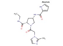 (4S)-N-ethyl-1-[(2-methyl-1H-imidazol-1-yl)acetyl]-4-[(1H-pyrrol-2-ylcarbonyl)amino]-L-prolinamide