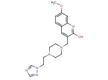 7-methoxy-3-({4-[2-(1H-1,2,4-triazol-1-yl)ethyl]-1-piperazinyl}methyl)-2-quinolinol