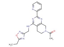 7-acetyl-N-[(5-ethyl-1,2,4-oxadiazol-3-yl)methyl]-2-pyridin-2-yl-5,6,7,8-tetrahydropyrido[3,4-d]pyrimidin-4-amine