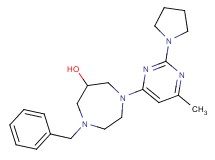 1-benzyl-4-[6-methyl-2-(1-pyrrolidinyl)-4-pyrimidinyl]-1,4-diazepan-6-ol