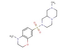 2-methyl-8-[(4-methyl-3,4-dihydro-2H-1,4-benzoxazin-7-yl)sulfonyl]octahydro-2H-pyrazino[1,2-a]pyrazine