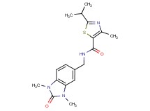 N-[(1,3-dimethyl-2-oxo-2,3-dihydro-1H-benzimidazol-5-yl)methyl]-2-isopropyl-4-methyl-1,3-thiazole-5-carboxamide