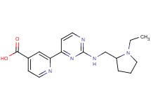 2-(2-{[(1-ethylpyrrolidin-2-yl)methyl]amino}pyrimidin-4-yl)isonicotinic acid