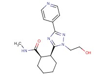 (1R*,2S*)-2-[1-(2-hydroxyethyl)-3-pyridin-4-yl-1H-1,2,4-triazol-5-yl]-N-methylcyclohexanecarboxamide