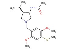 N-{(3S*,4R*)-1-[2,5-dimethoxy-4-(methylthio)benzyl]-4-isopropyl-3-pyrrolidinyl}acetamide