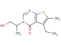 5-ethyl-3-(2-hydroxy-1-methylethyl)-6-methylthieno[2,3-d]pyrimidin-4(3H)-one