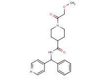 1-(methoxyacetyl)-N-[phenyl(4-pyridinyl)methyl]-4-piperidinecarboxamide
